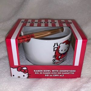 Hello Kitty Ramen Bowl w/ Chopsticks